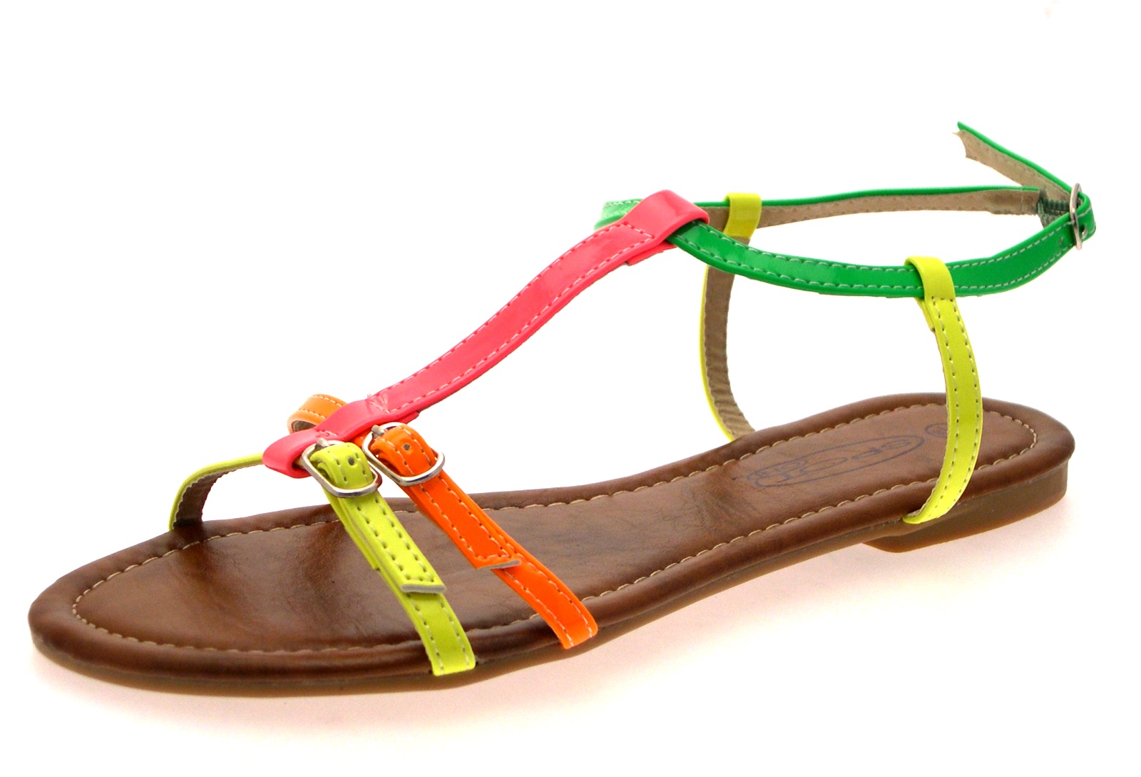 womens neon sandals